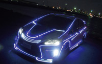 【NAGOYAオートトレンド15】イルミネーション輝く プリウス 登場 画像