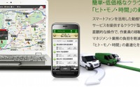 ビジネスナビタイム 動態管理ソリューション、自動配車計画作成システムと連携 画像