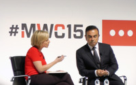 【MWC 2015】日産ゴーンCEO「アップルのEV参入は歓迎」…EVと自動運転の未来語る 画像