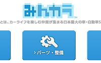 みんカラ、登録ユーザー数80万人突破…愛車登録数は140万台 画像