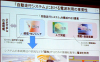 【人とくるまのテクノロジー展15】来たるべき自動運転時代、電波利用はどうなる? 画像