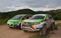 【アジアクロスカントリーラリー15】アウトランダーPHEV のクラス優勝を支えた伴走車「デリカD:5」 画像
