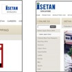 越境ECサイトのトップ画面（左）と購入画面（右）