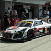 昨季のAudi Team Hitotsuyamaのマシン（先代R8 LMS）。