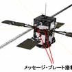 ERG衛星に応援メッセージを装着