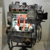フォルクスワーゲンのターボエンジンのカットモデル