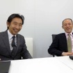 CX-4、チーフデザイナーの小泉 巌氏（左）とチーフエンジニアの岡野直樹氏（右）