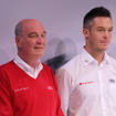 アンドレ・ロッテラー選手（右）とアウディスポーツ代表のDr. ウォルフガング・ウルリッヒ（左）