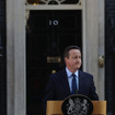 投票の結果を受けて英首相辞任を表明したキャメロン（24日）　(c) Getty Images