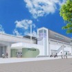 京都鉄道博物館の近くに設けられる新駅のイメージ。2019年春に開業する。