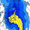 17日5時の予想雨量