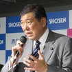 鉄道への熱い思いを語る石破議員。「鉄道が廃れたところで繁栄したところは一つもない」と語った。