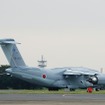 離陸時のエンジン音は既存のC-1よりも静かだ。