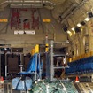 報道陣に対しての機内公開は行われなかった。機内の様子は遠目に眺めるのみ。