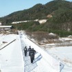 昼神温泉に中津川線の工事の名残は見られないが、他の場所では完成した路盤などが部分的に残っている。