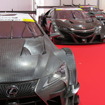 手前からレクサスLC500、ホンダNSX、日産GT-R。