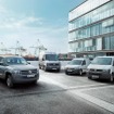 VWのLCV（軽商用車）。左からアマロック、クラフター、キャディ、T5