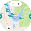 釣りのポイントを記録しておけるアプリも用意。GPSによって正確に一條が反映できる