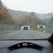 冷たい雨の磐越自動車道をクルーズ中。