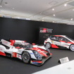 2日の国内発表会に展示されたトヨタのLMP1-Hマシン「TS050」（車番は昨季のもの）。