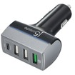 49.5W QC3.0＆Type-C　USB 4-Port Car　Charger「JUPV41」