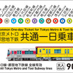 東京メトロ・都営地下鉄共通一日乗車券（磁気券版）