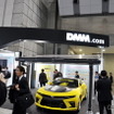 DMMのブースには太陽光パネルを備えたカーポートが展示されていた