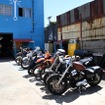 米国カリフォルニア・ロサンゼルス市内にある「Lucky Wheels Garage」。センスの光るカスタムバイクを数多く手がけてきた。