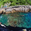 神津島を象徴する海面を一望できる赤崎遊歩道