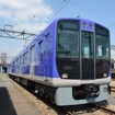 リニューアルされた阪神5500系の第5501編成。5月2日から営業運用に入る。