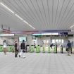 新木場駅（改札口）のイメージ。