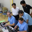 GLMとボッシュエンジニアリングの技術者ら、GLMの開発拠点にて2017年7月撮影