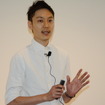 Ontennaのプレゼンテーションをする高見氏