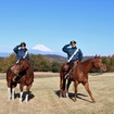 憲兵さんがお出迎え