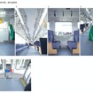 「出雲大社御本殿」をモチーフにしたデハ7001の車内装飾案。