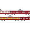 大師線1500形の4両編成1本に再現する歴代京急カラー。