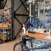 あこがれの工具「PARK TOOL」を揃えたピットエリア