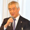 日本二輪車オークション協会・新会長　福井二朗氏（22日・都内ホテル）