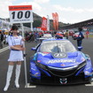 決勝2位の#100 NSX。