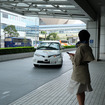 自動運転車両到着の様子（有明エリア）