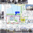 試乗コースは福岡国際会議場隣にあるサンパレスの周囲1kmで、信号は3カ所ある。