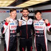 TOYOTA GAZOO Racing マイク・コンウェイ選手、ホセ・マリア・ロペス選手、小林可夢偉選手