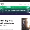 オートモビリティLAの「自動車スタートアップ企業トップ10コンペ」の公式サイト