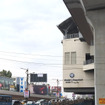 ハイデラバード市での地下鉄駅前の風景