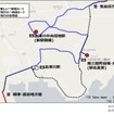 一般道を通る志津川～清水浜間のルートは、北側へ大きく変更。南三陸町の中心部を走行するため利便性が向上する。