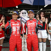 GT500ポール獲得の松田とクインタレッリ。