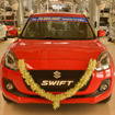 インドでの四輪車累計生産2000万台目となったグジャラート工場で生産したスイフト