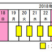 交通規制の日程