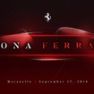 フェラーリの新型車のティザースケッチ