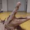 トヨタ紡織モデラーの習作。熱川バナナワニ園で実際のワニを観察し、その骨格や皮膚の質感を研究したという